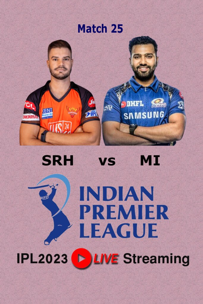 18 April 2023 8.00 PM Sunrisers Hyderabad vs Mumbai Indians