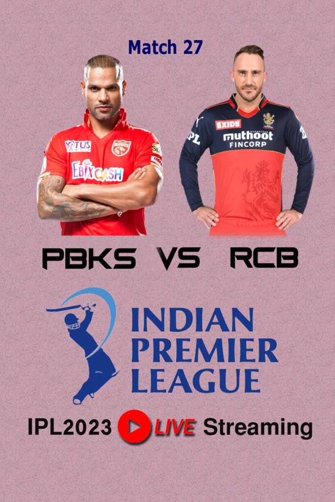 20 April 2023 4.00 PM Punjab Kings vs Royal Challengers Bangalore