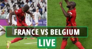 Belgium vs France Live Score